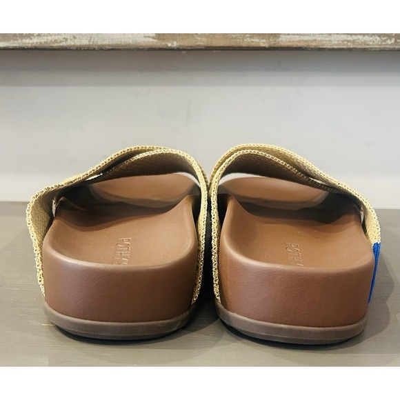 Rothys The Weekend Slide Sandals Size 5.5 Golden Sun Comfort Footbed Slip On - Picture 6 of 9